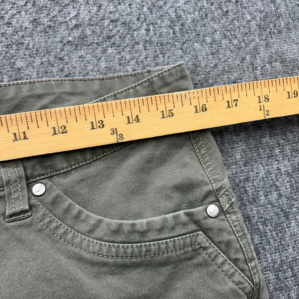 Kuhl Brooke Skinny Pants Womens 10 Short Green Twill Stretch Outdoor 6284